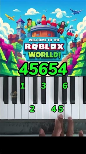 ROBLOX badliz Easy Piano Tutorial #roblox #shorts #pianotutorial