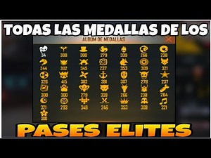😯ASÍ SE VE EL ÁLBUM DE MEDALLAS DE COLECCIÓN DE PASES ÉLITES🔥TODAS LAS MEDALLAS DE LOS PASES ELITES