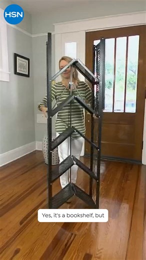 Put your treasures on display! This foldable 6-tier bookshelf from Origami makes decorating quick, easy and stylish. 📚✨ | HSN