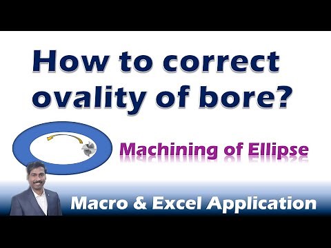 How to correct ovality of bore | Machining of Ellipse | Macro | CNC-Learning | Rajeev Sreedharan