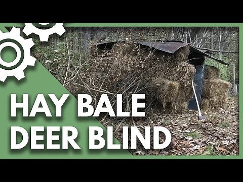Hay Bale Deer Blind