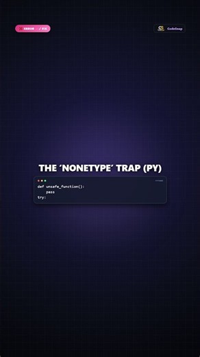 Python NoneType Error 😱 Why It Happens & How to Fix It