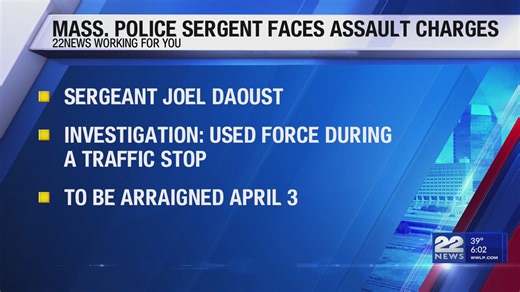 Massachusetts State Police sergeant faces assault charges for force used in Springfield traffic stop