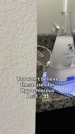 3 Surprising Uses for Hypochlorous Acid 🧪👀 Your immune system naturally makes hypochlorous acid (HOCl) to fight viruses and bacteria, and it turns out, this powerful ingredient has some pretty incredible everyday uses: 1️⃣ Skincare products: Dermatologist-approved for its anti-inflammatory and antibacterial powers. It's gentle enough for sensitive skin. 2️⃣ Cleaning products: Force of Nature turns salt, water, and vinegar into a powerful cleaner that kills 99.9% of germs—replacing ALL your oth