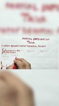 Partial Integration Trick | Class 12 Maths | NDA Airforce & JEE Shortcut #nda2026 #JEE #airforce