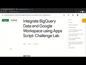 Integrate BigQuery Data and Google Workspace using Apps Script: Challenge Lab | ARC133 | Solution