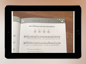 Noten vom Liedblatt scannen und spielen