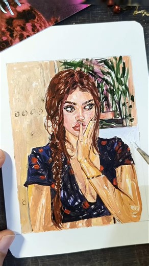 Not my problem~ ❤️‍🔥🤭💌 Ref: ‪@fatherkelsxoxo‬ #acrylicpainting #aesthetic #baddie #artwork