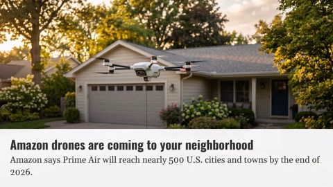 Amazon drone delivery reaches nearly 500 cities — free on Prime orders of $50