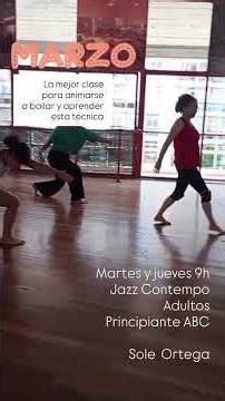 Clases de jazz contemporáneo para adultos principiantes ABC en #palermo