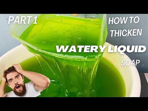 How to thicken liquid soap with salt / part 1