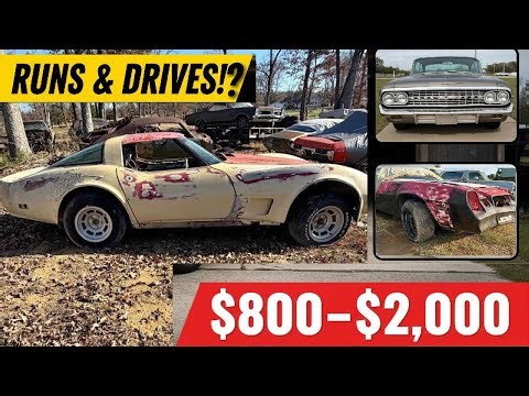 $800 to $2,000 Project Cars: Running Engines, Rare Bodies, Low Prices!
