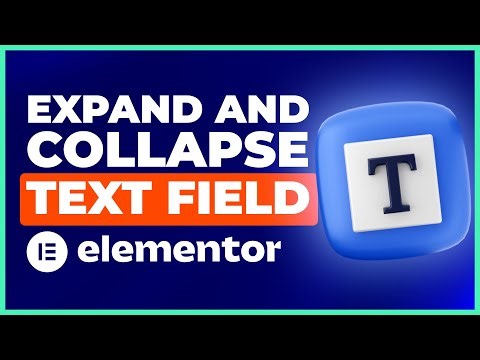 Expand and Collapse Text Field using a button (ELEMENTOR)