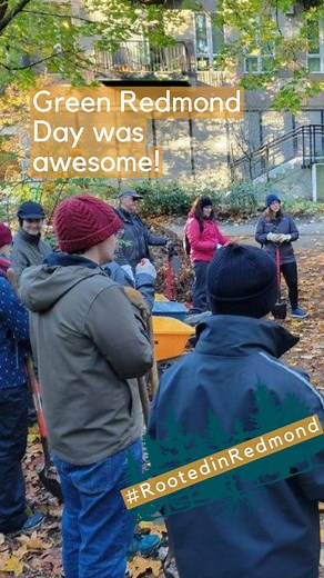 We are #RootedinRedmond! Thanks to staff and our Green Redmond volunteers for planting 500 trees last month! The trees will contribute to our goal of expanding the tree canopy to 40% by 2050. Keep following this new series #RootedinRedmond for more stories of Redmond’s trees - how they serve us and how we serve them! | City of Redmond - Parks & Recreation | Facebook