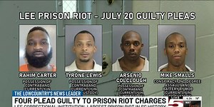 VIDEO: 4 plead guilty to charges stemming from deadly 2018 SC prison riot