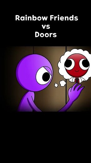 rainbow friends VS doors - ROBLOX & FNF ANIMATION #shorts