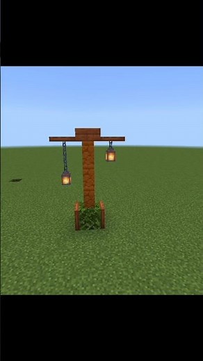Minecraft Beautiful Lamp Post Build 😍 | Easy Street Light in Minecraft #shorts
