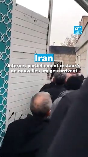 Après une brève reprise de l’accès à Internet en Iran, de nouvelles images des violences meurtrières ont pu nous parvenir. #Iran #Internet #massacre | FRANCE 24