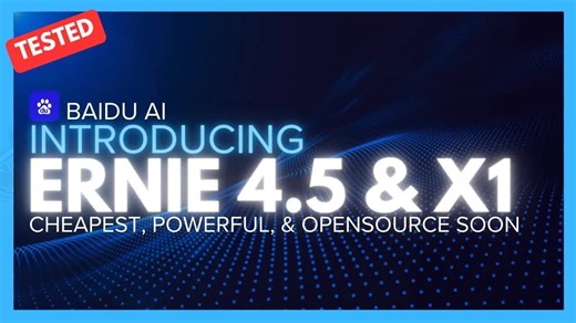 ERNIE 4.5 + X1：最强性价比大模型！全面测试碾压GPT-4.5、R1和Sonnet 3.7！_哔哩哔哩_bilibili