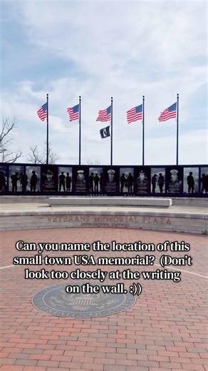 Can you name the location of this small town USA memorial? #heroes #neverforget