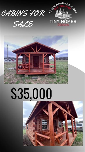 Discover the charm and craftsmanship of Amish-built log cabins—perfect for tiny home enthusiasts and future home buyers. Explore our unique designs and find the cabin that suits your lifestyle. #TinyHomes #LogCabinLiving #AmishCraftsmanship Tiny Homes Designs 201 Saddleback Drive Charlestown IN 47111 812-725-5708 www.tinyhomesdesigns.com
