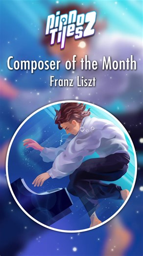 🎼 Composer of the Month: Franz Liszt Virtuoso. Visionary. Legendary. 🎹 This month, we celebrate Franz Liszt — the piano master who turned passion into power. Feel his brilliance in every tap on Piano Tiles 2. #PianoTiles2 #PianoTiles2Community #Composerofthemonth | Piano Tiles 2