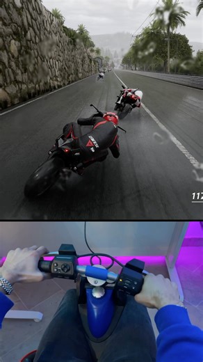 Ultra Realistic Motorcycle POV Handlebar controller gameplay #motorcycle #pov #simracing