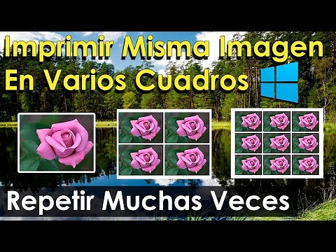 Print sheet with the same image repeated several times