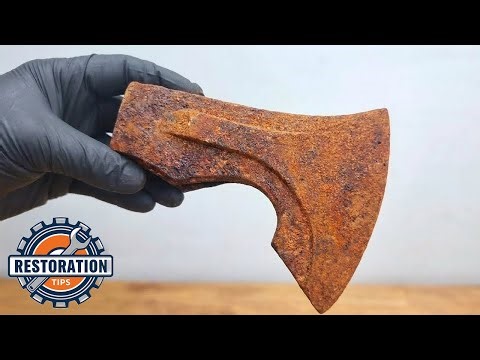 This Old Rusty Axe Was Trash — Restored It Into A Masterpiece!