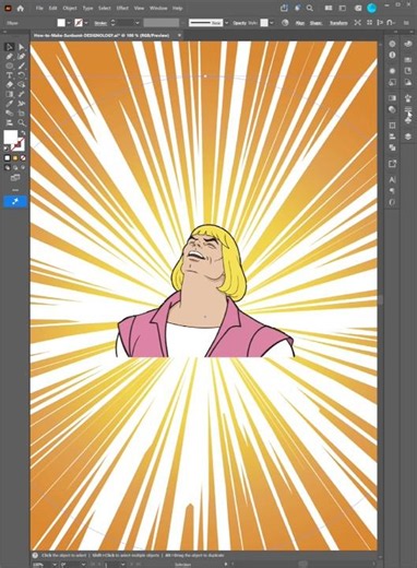 How to Make Sunburst Effect | Adobe Photoshop #designology #illustrator #tutorial #tricks #tips