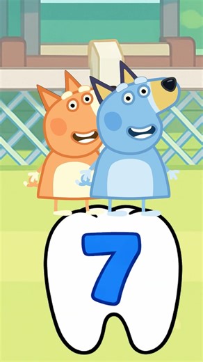 Counting Teeth 1 to 10 🦷 #kidssong #kindergarten #preschool #counting #learning