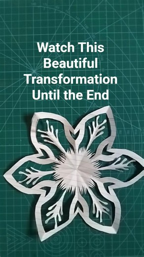 Watch This Beautiful Transformation Until the End #kirigami #diycraft #diy #homemadepapercraft