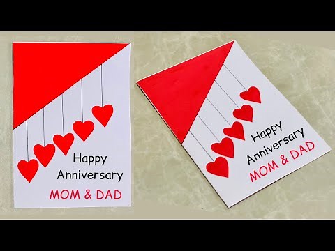 Beautiful Anniversary Card for parents❤️Easy DIY Happy Anniversary card for Mom & Dad🥰 DIY Gift