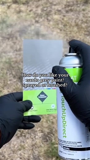 Medium project vs. quick touch-up: Nardo Grey edition! We’re showing how aerosol shines for larger areas and brushes are perfect for detailed fixes. No matter which painting method you need for your project, we have the perfect product for you. #TouchUpDirect #TouchUpDirectTips #TouchUpDirectExperts #TouchUpPaint #CarRepair #AutoDetailing #PaintCorrection#CarPaint #DIYCarRepair #CarMaintenance #Automotive #CarTips