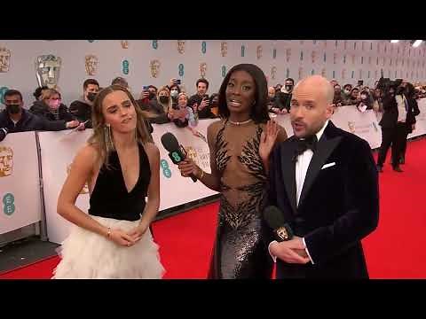 Emma Watson At The EE BAFTAs 2022 Red Carpet
