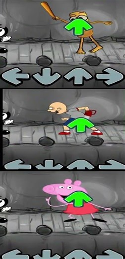 FNF Test Tung Sahur & Caillou & Peppa Pig VS Bendy #Shorts