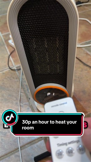 30p an hour to heat your room, remote control and safety switch #heating #heater #warmth #blackfriday #tiktokmademebuyit