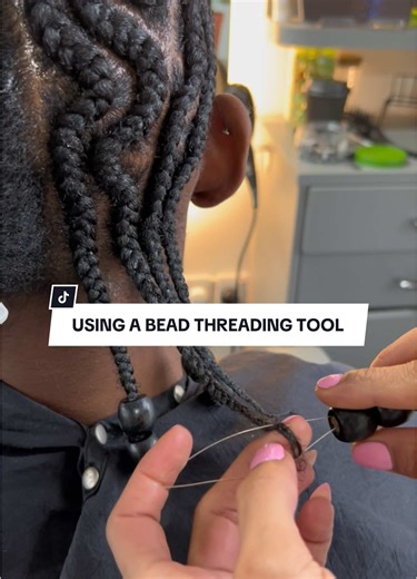 Using a Bead Threading Tool for Creative Hair Styles