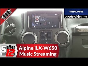 Alpine iLX-W650 | Android Auto | Music Streaming Apps | Spotify, Tidal, Google Play Music