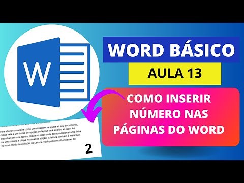Como inserir NÚMEROS nas PÁGINAS do Word - Aula 13 WORD BÁSICO