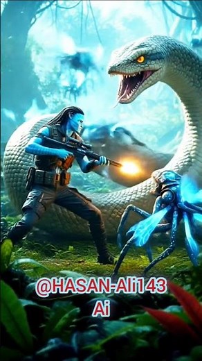 alien VS Avatar and Anaconda #dreamscreenai