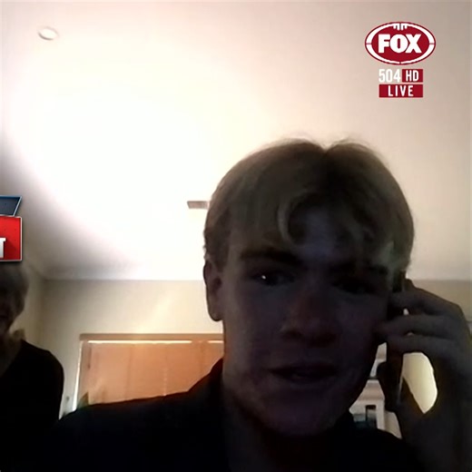 Long-time Cats fan Mitch Edwards was very happy to join his childhood club at the draft... but he had to hang up on them 😆 | FOX Footy