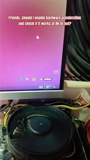 Friends, should I enable hardware acceleration and check if it works at 8k or not? #shorts