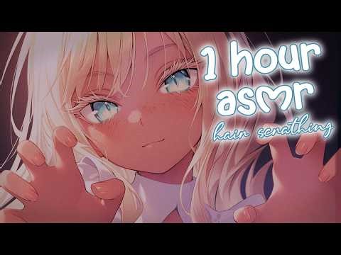 【ASMR】 deep hair scratching • close mic scalp sounds for sleep