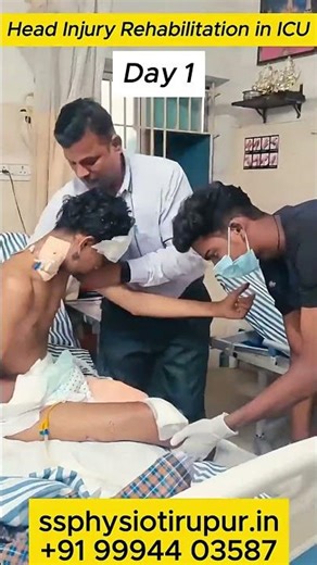 Head Injury Recovery jour in ICU | Mobilization & Physiotherapy #physiotherapy #rehabilitation #icu