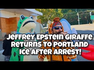 Jeffrey Epstein Giraffe returns To ICE in Portland after Arrest! - Robby Roadsteamer
