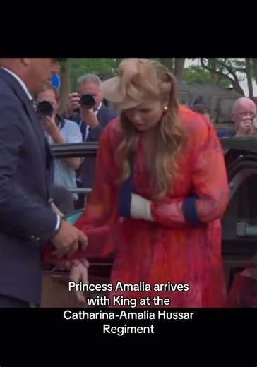 Princess Amalia's Arrival with the Royal Family