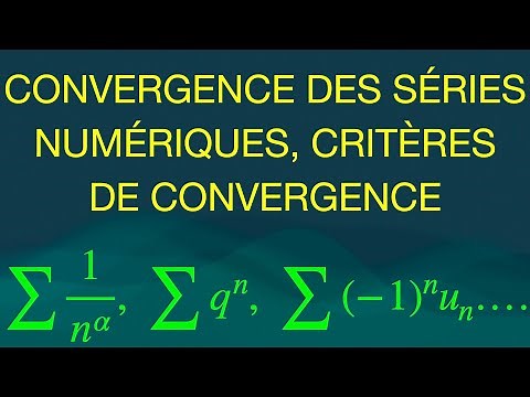 Maitriser les séries numériques convergence, cours illustré par des exemples