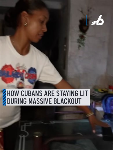 Cuba was plunged into darkness by an islandwide electricity blackout that affected its 11 million habitants on Monday, hours after the country announced it would allow foreign investment for the first time. People spilled onto the streets of Havana after the aging electrical grid collapsed, the result of Cuba’s ongoing energy crisis, and one woman showed NBC News just how they are staying afloat -- with the light of a cell phone. #cuba#blackout #havana#island