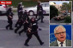 Shocking video shows cops enforcing Tim Walz’s curfew by shooting paintballs at residents as they stood in their doorways